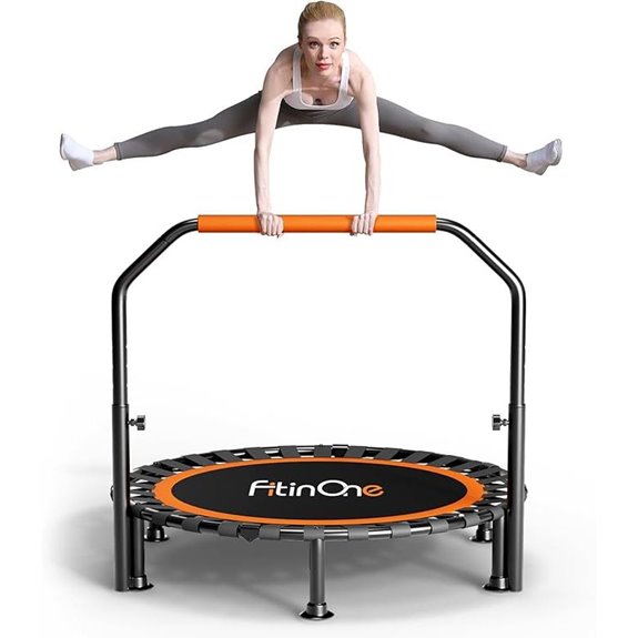 Foldable Mini Trampoline with Bungee for All Ages