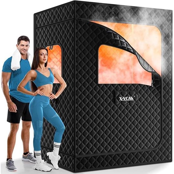 2-Person Portable Steam Sauna Tent with Accessories
