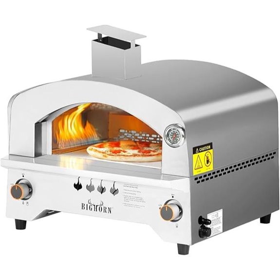 BIG HORN OUTDOORS Portable Gas Pizza Oven