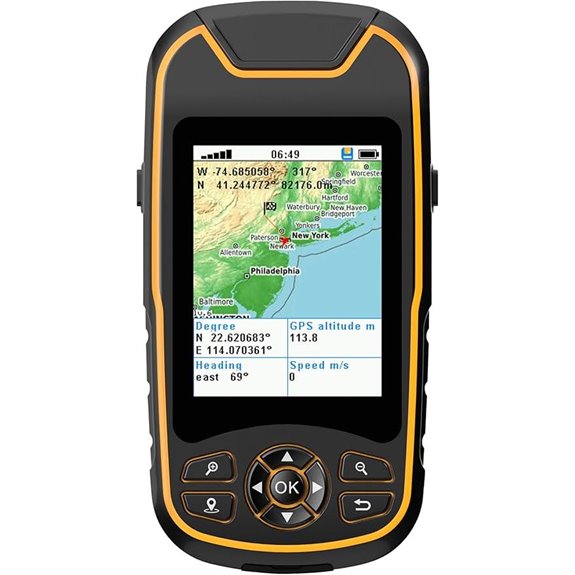 Handheld GPS for Hiking with Topo Maps