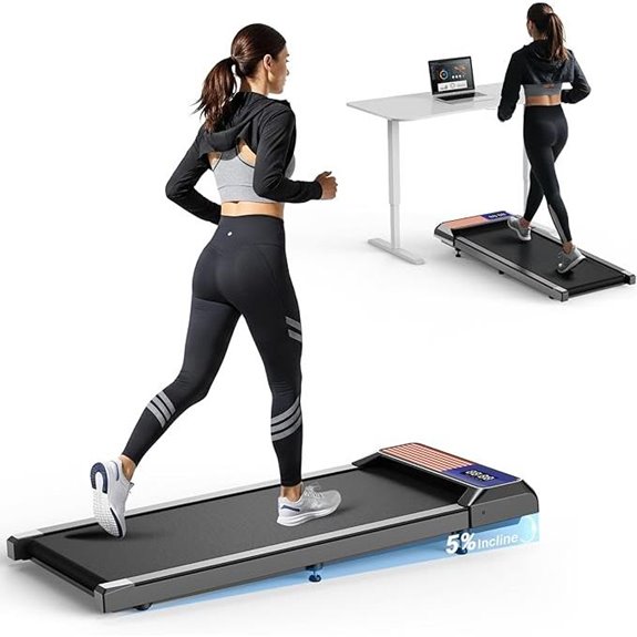 portable incline treadmill with quiet motor
