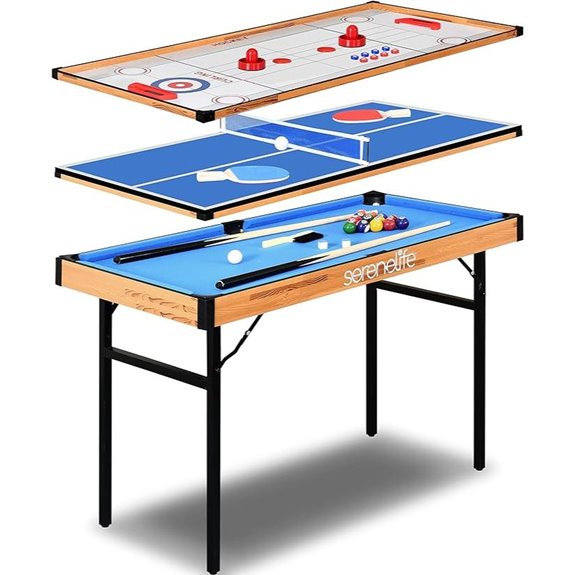 SereneLife 4-in-1 Portable Multi-Game Table