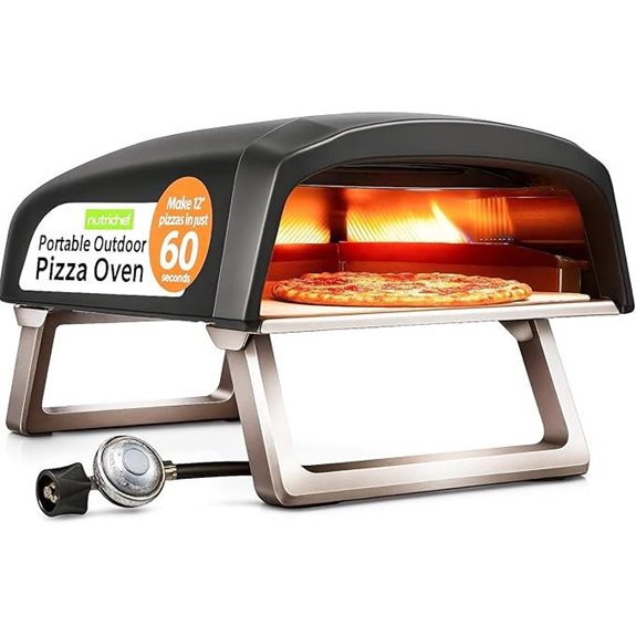 NutriChef Portable Outdoor Gas Pizza Oven
