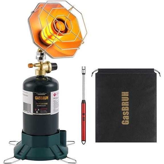 Portable Propane Heater with Windproof Lighter