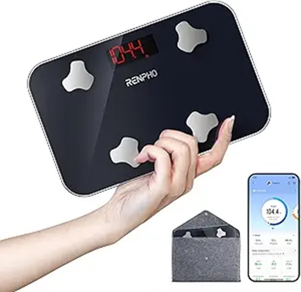 RENPHO Travel Body Scale with App and Case
