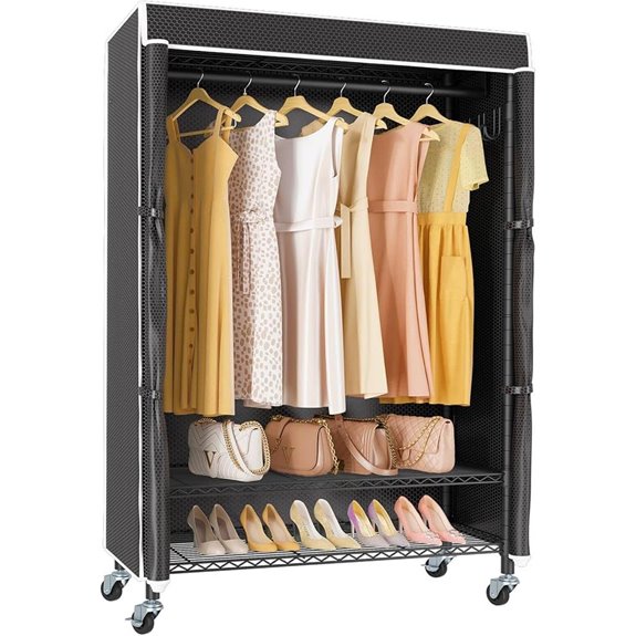 VIPEK R3C Rolling Clothes Rack with Cover
