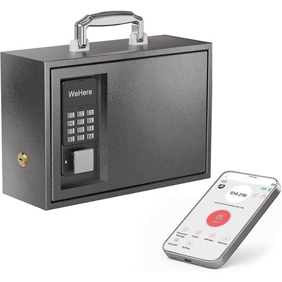WeHere Portable Safe Box with Keypad Lock