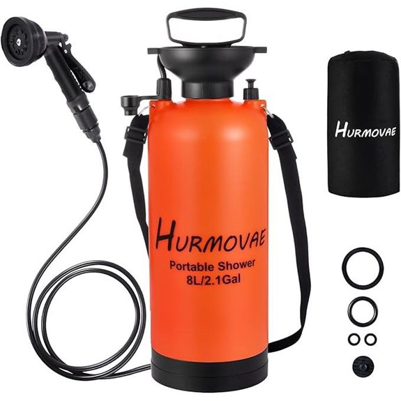 2.1 Gallon Portable Shower with 10 Spray Modes