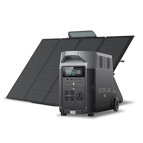 EF ECOFLOW Delta Pro Solar Generator with 400W Panel