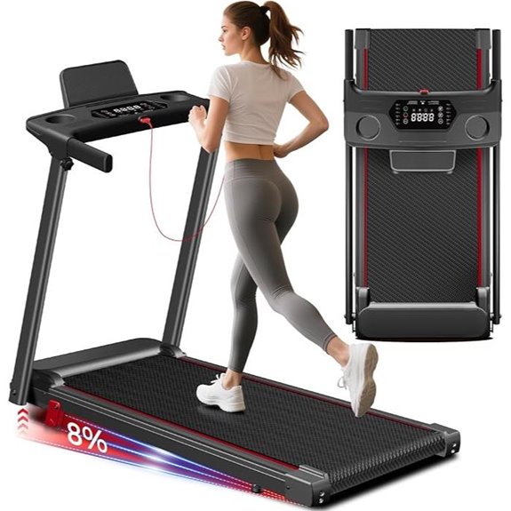portable treadmill with incline