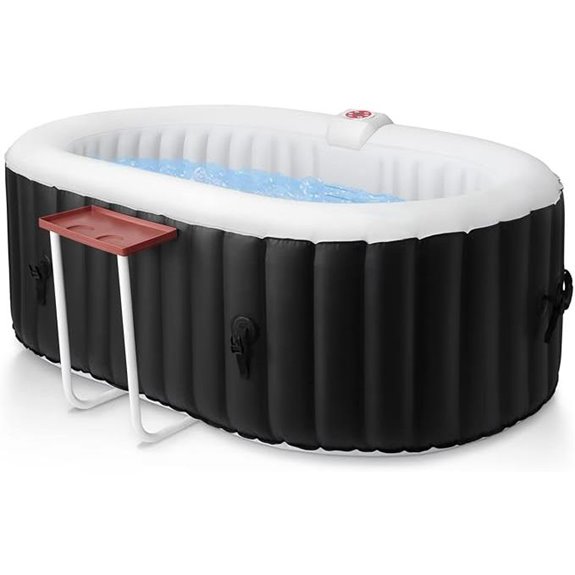 Edostory Inflatable Portable Hot Tub for 2 People