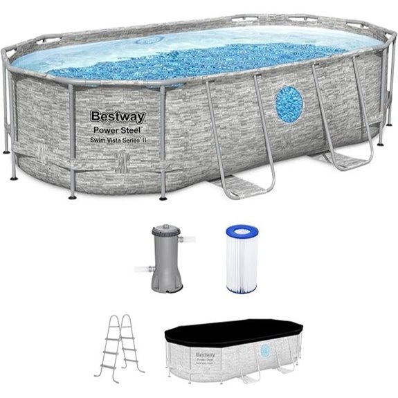 Bestway Power Steel 14' x 8' Above Ground Pool Set