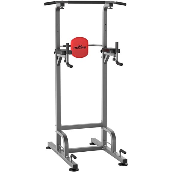 RELIFE Power Tower Pull-Up & Dip Station Gym Equipment