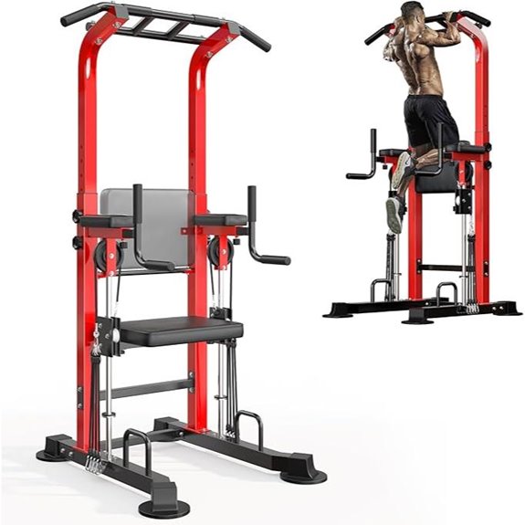SogesHome Power Tower Pull Up Bar Workout Station