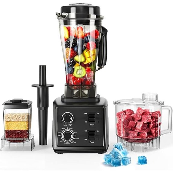 3-in-1 Blender Food Processor 1500W Self-Cleaning