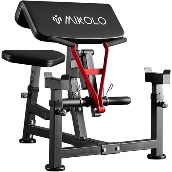 Mikolo Preacher Curl Bench for Biceps and Triceps
