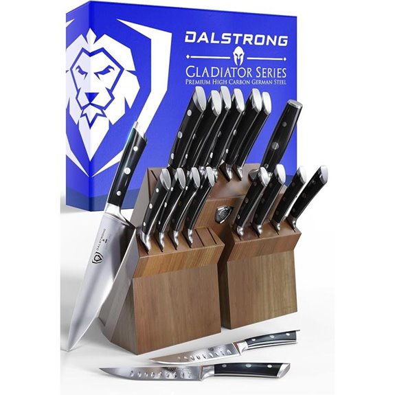 DALSTRONG Gladiator 18pc Knife Set with Block