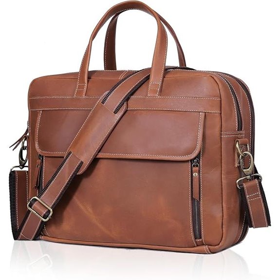 Full Grain Italian Leather Men’s Briefcase