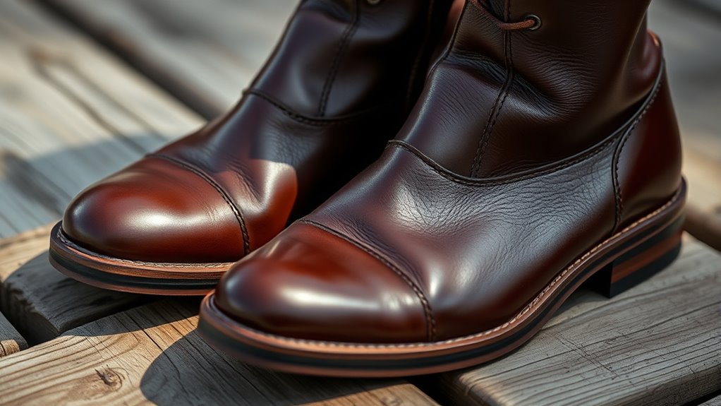 premium leather boot features