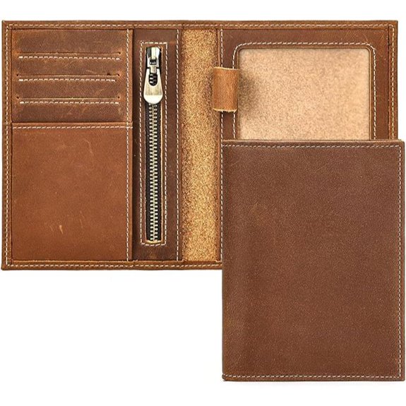 Genuine Leather Passport Holder and Wallet
