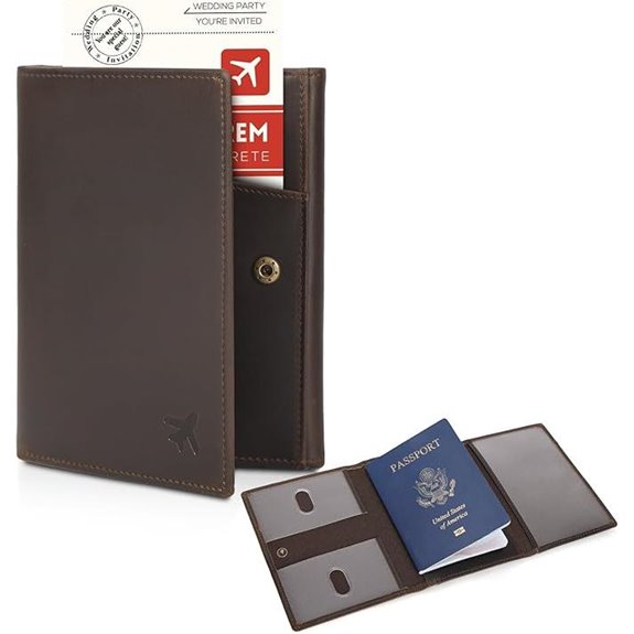 Polare Full Grain Leather Pilot Wallet & Passport Holder
