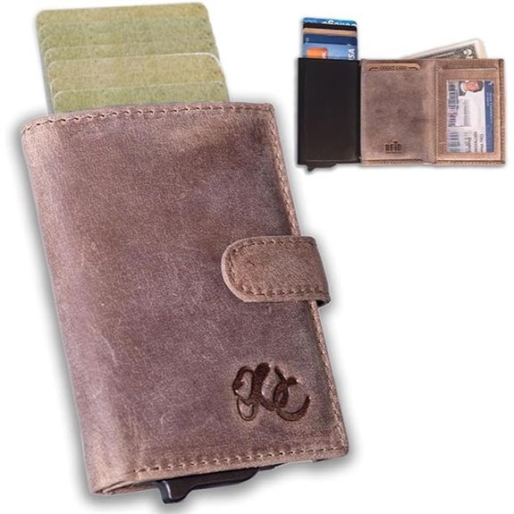 Full Grain Leather RFID Bifold Wallet for Men