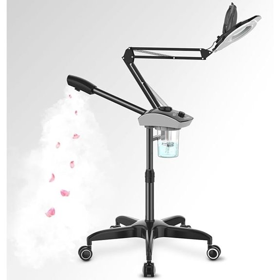 TASALON Professional Facial Steamer with Magnifying Lamp