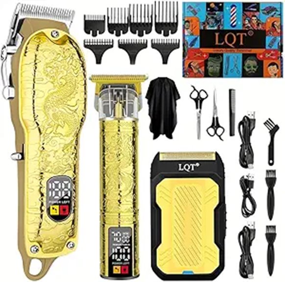 LQT Professional Cordless Men’s Hair Clippers & Trimmer Set
