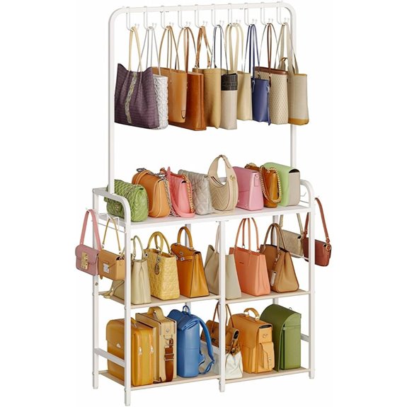 Large Purse Organizer with Hangers and Hooks