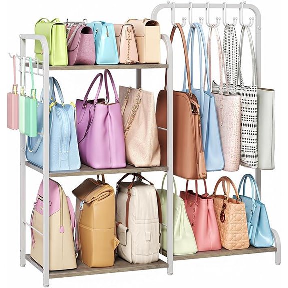 Large Purse Organizer with Hooks and Hangers