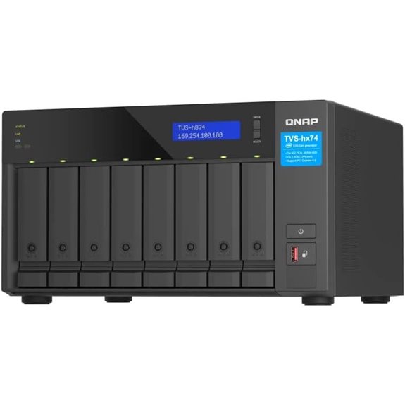 QNAP TVS-h874-i5 NAS with 32GB RAM and PCIe Slots