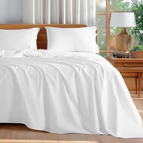 Shilucheng Queen Cotton Sheet Set 600 TC 4 Pieces