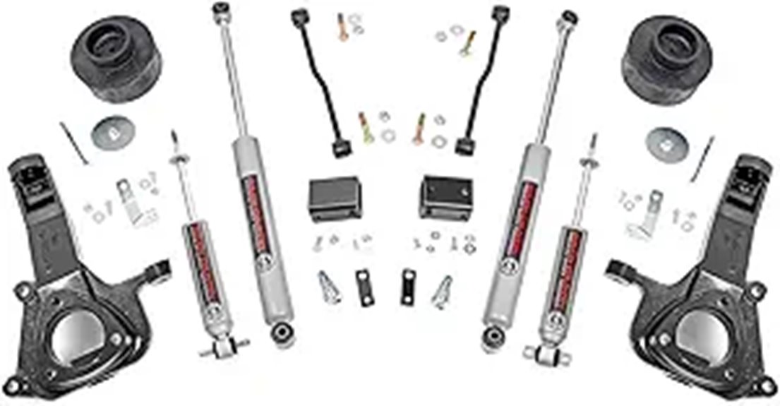 Rough Country 4 Lift Kit w/ N3 Shocks for 2009-2018 Ram 1500 2WD - 30730