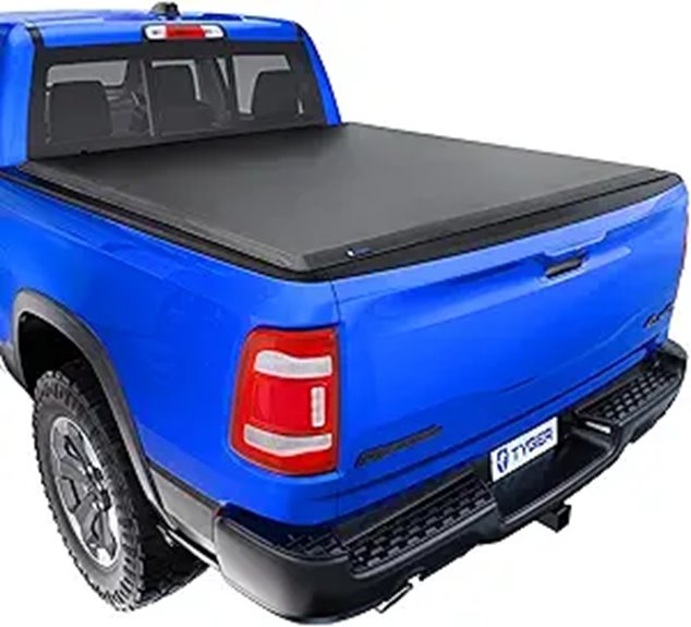 Tyger Auto T1 Soft Roll-up Tonneau Cover for Ram 1500