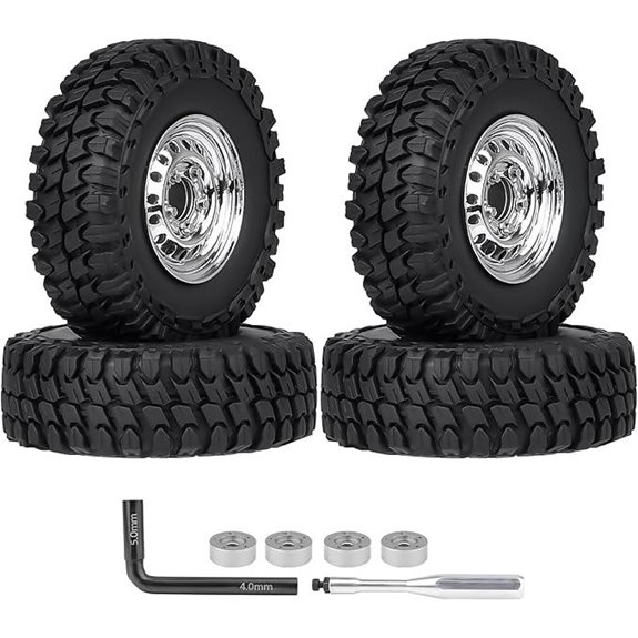 HobbyPark 1.0 Beadlock Wheels and Tires for RC Crawlers
