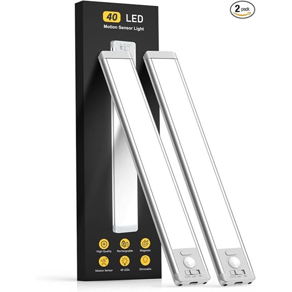 Rechargeable 10-inch Under Cabinet Lights (2-Pack)