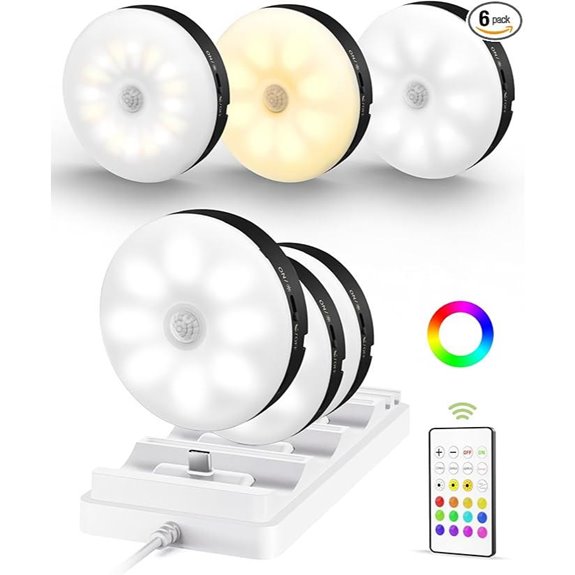 EZVALO Rechargeable Under Cabinet Lights (6 Pack)