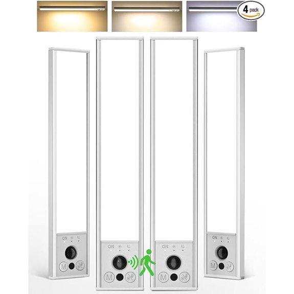 EZVALO 4-Pack Rechargeable Under Cabinet Lights