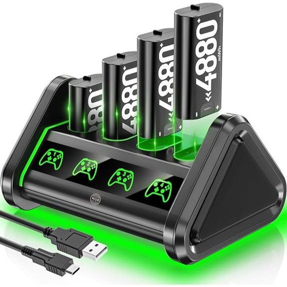 OIVO Rechargeable Xbox Battery Pack & Charger Station