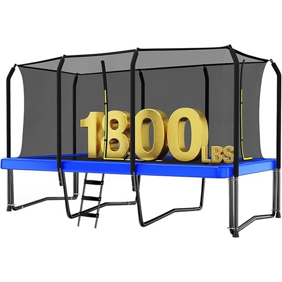 Zupapa Rectangle Trampoline with Basketball Hoops