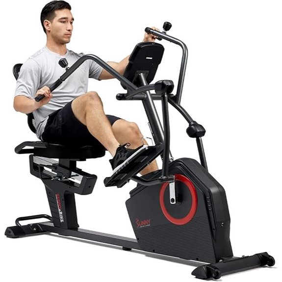 recumbent elliptical with arms