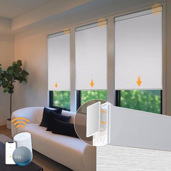 Motorized Wireless Roller Shades with Remote Control