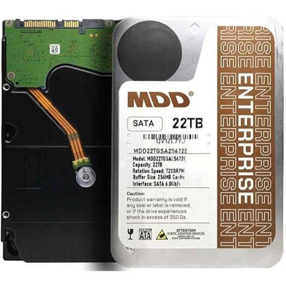 MDD 22TB Enterprise SATA Hard Drive (Renewed)