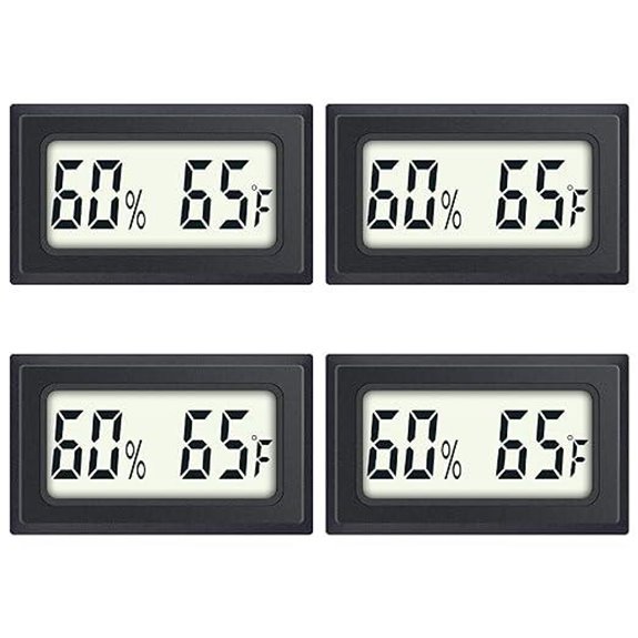 Reptile 4-Pack Digital Thermometer & Hygrometer Set