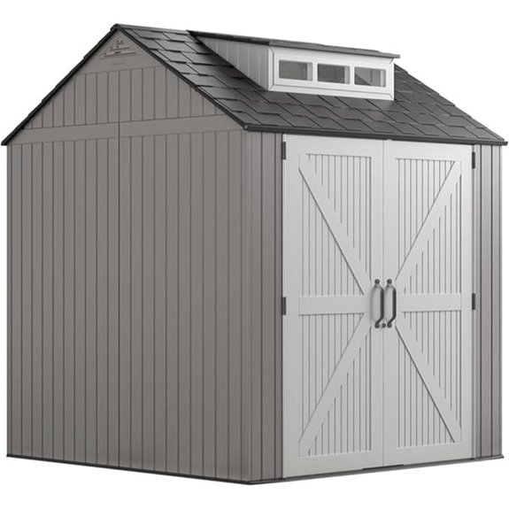 Rubbermaid Resin Outdoor Storage Shed (7 x 7 Ft)