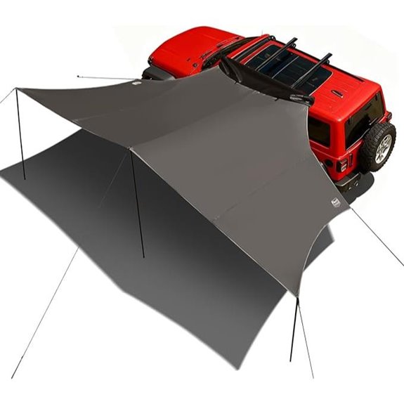 TIMBER RIDGE Retractable Car Awning with Blackout Coating