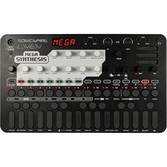 retro game music synthesizer