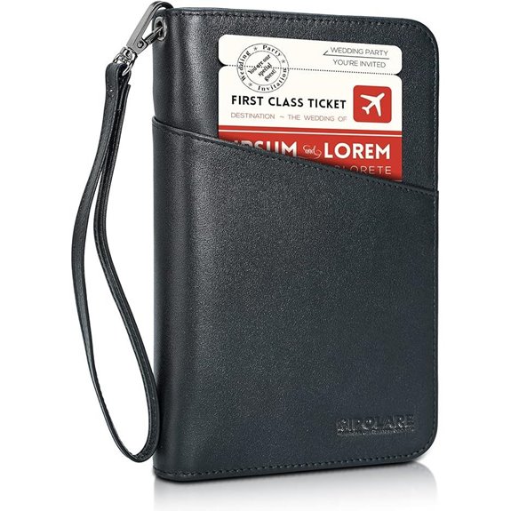 Polare Leather Passport Holder with RFID Blocking