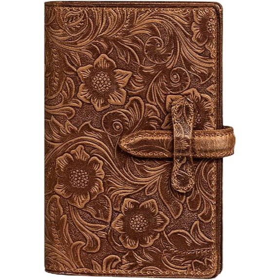 RFID-Blocking Leather Passport Wallet for Travel