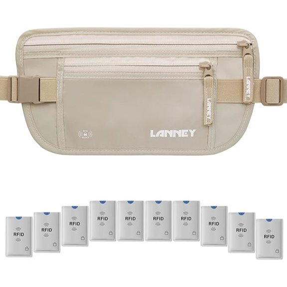 rfid blocking travel money belt